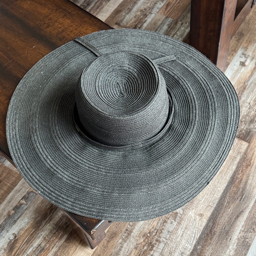 Scala Black Wide-Brim Hat